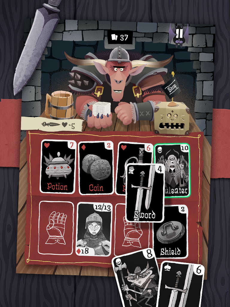 Card Crawl, một trong những game đánh bài góc nhìn đứng tuyệt hay