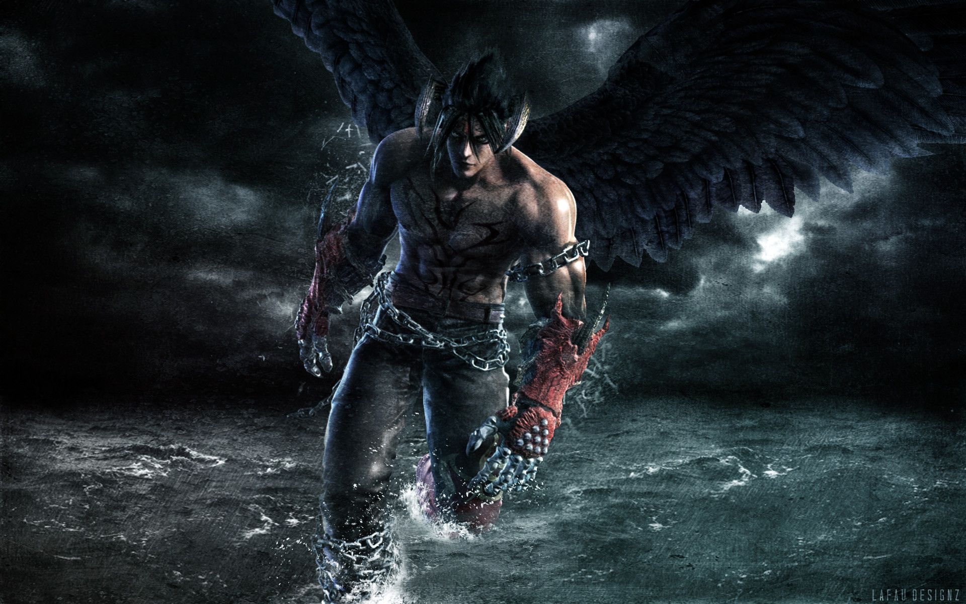 Jin Kazama khi biến thành ác quỷ