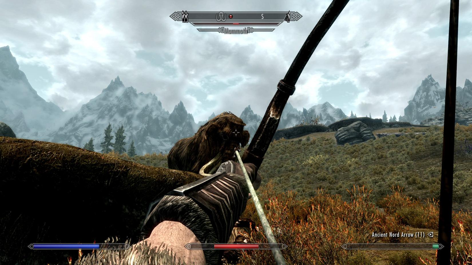 Skyrim cũng là game phối trộn rất tốt FPS và TPS