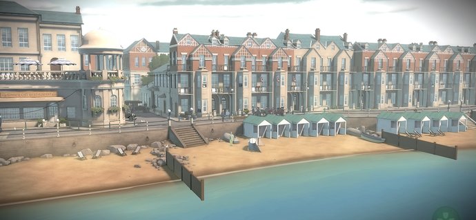 Những dãy nhà theo phong cách Victorian ở bờ biển Bexhill, nơi diễn ra vụ án thứ 2. 