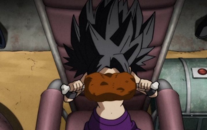 Caulifla thà ăn uống thoải mái còn hơn là phải đi cứu...vũ trụ của mình